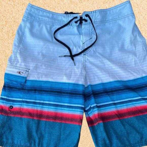 O’NEILL, board shorts, stripe men's size 33 - Picture 1 of 7
